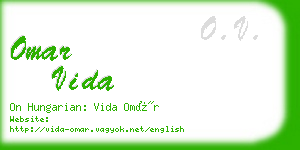 omar vida business card